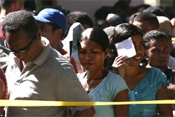 Voters in Eas Timor