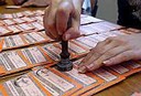 stamping the ballots