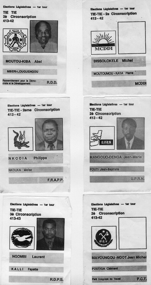 Congo Brazzaville - ballot paper