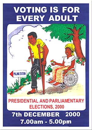 Ghana: Poster by Ghana Election Commission [2000]