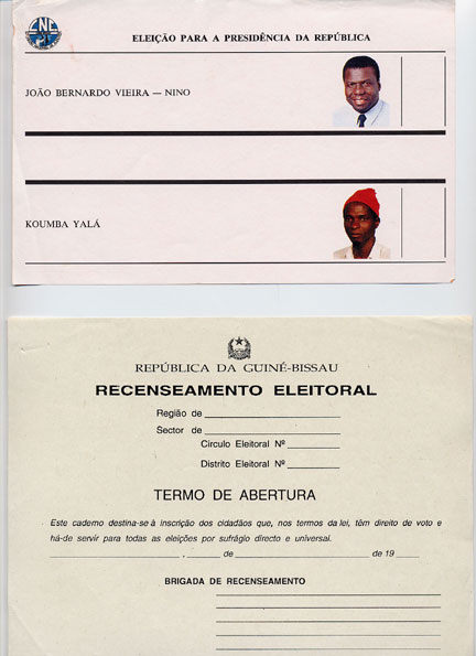 Guinea-Bissau - ballot paper