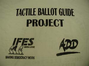 Sierra Leone: Clothing (2 of 2) by IFES and Action on Disability and Development (ADD) [2002]