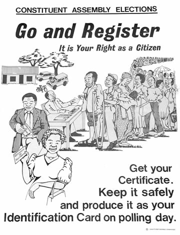 Uganda: Poster by Ugandan Constituent Assembly Commission