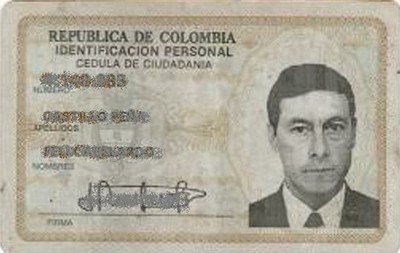 Colombia: Cédula de ciudadanía (Formato 2)