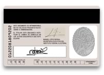 México: Credencial del elector (reverso)