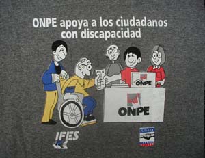 Peru: Clothing developed by IFES and USAID in partnership with APPRODIS [2001]