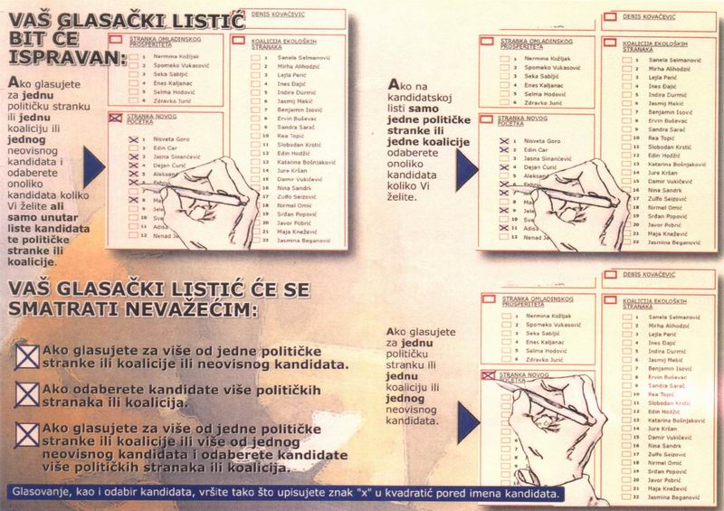 Bosnia: Voter Information Poster 