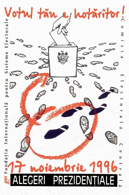 Moldova: Poster Presidential elections (1996)