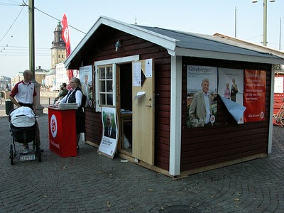 Swedish election hut