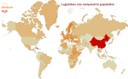 Legislature sizes of the world by cube root of population
