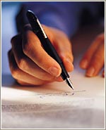 signing a list