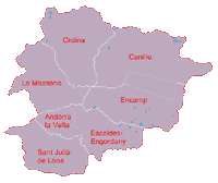 Map of Andorra (small)