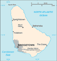 Map of Barbados (small)