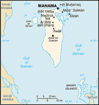 Map of Bahrain (small)