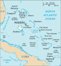 Map of Bahamas (small)