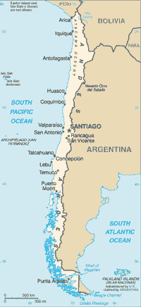 Map of Chile (small)
