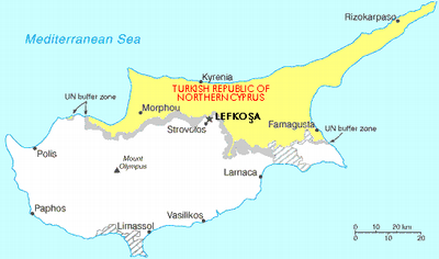 Map of Cyprus (North)