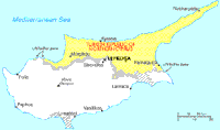 Map of Cyprus (North) (small)