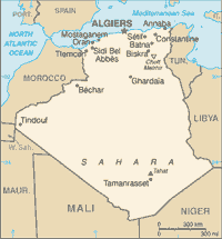 Map of Algeria