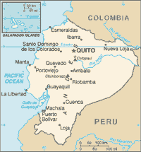 Map of Ecuador (small)