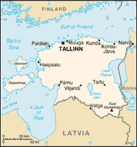 Map of Estonia (small)