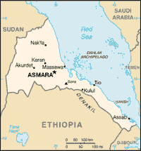 Map of Eritrea (small)