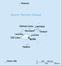 Map of Fiji (small)