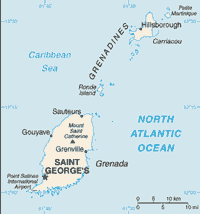 Map of Grenada (small)