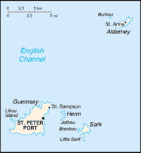 Map of Guernsey (small)