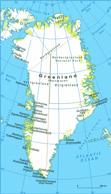 Map of Greenland
