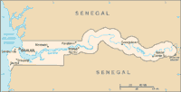 Map of Gambia (small)