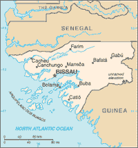 Map of Guinea-Bissau (small)