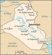 Map of Iraq (small)
