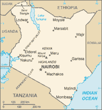 Map of Kenya (small)