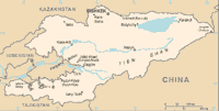 Map of Kyrgyzstan (small)