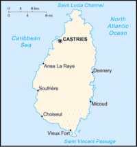 Map of Saint Lucia (small)