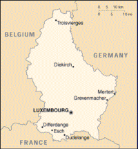 Map of Luxembourg (small)