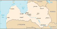 Map of Latvia (small)
