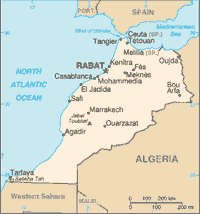 Map of Morocco (small)