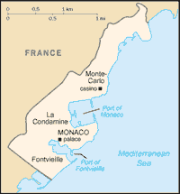 Map of Monaco (small)