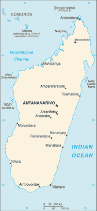 Map of Madagascar (small)