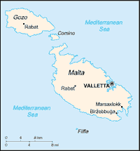 Map of Malta (small)