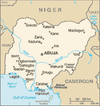 Map of Nigeria (small)