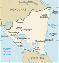 Map of Nicaragua (small)