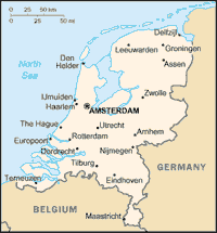 Map of Netherlands (small)