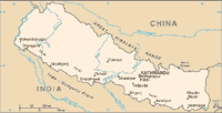 Map of Nepal (small)