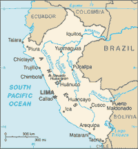 Map of Peru (small)