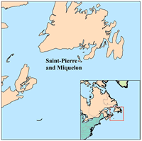 Map of Saint Pierre and Miquelon (small)