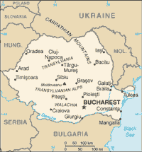 Map of Romania (small)