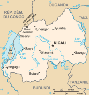Carte du Rwanda